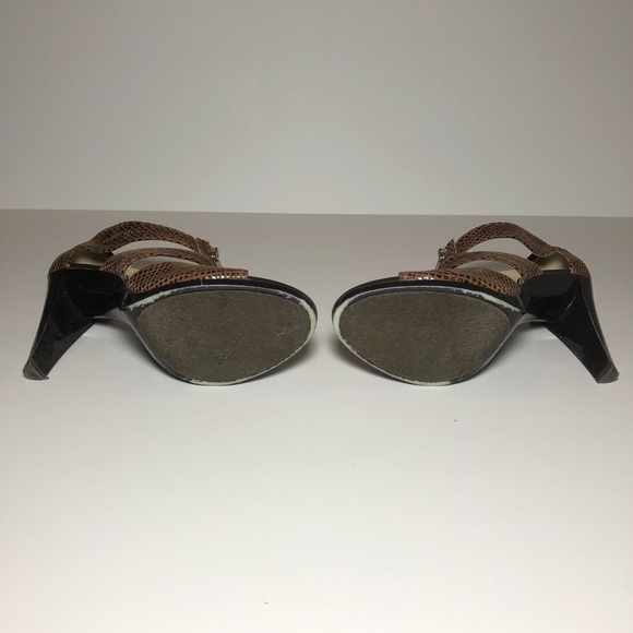 **SOLD** Brown Michael Kors snake skin heels - Picture 6 of 6